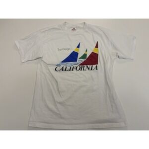 VTG 90s San Diego California Graphic T Shirt White USA SZ XL